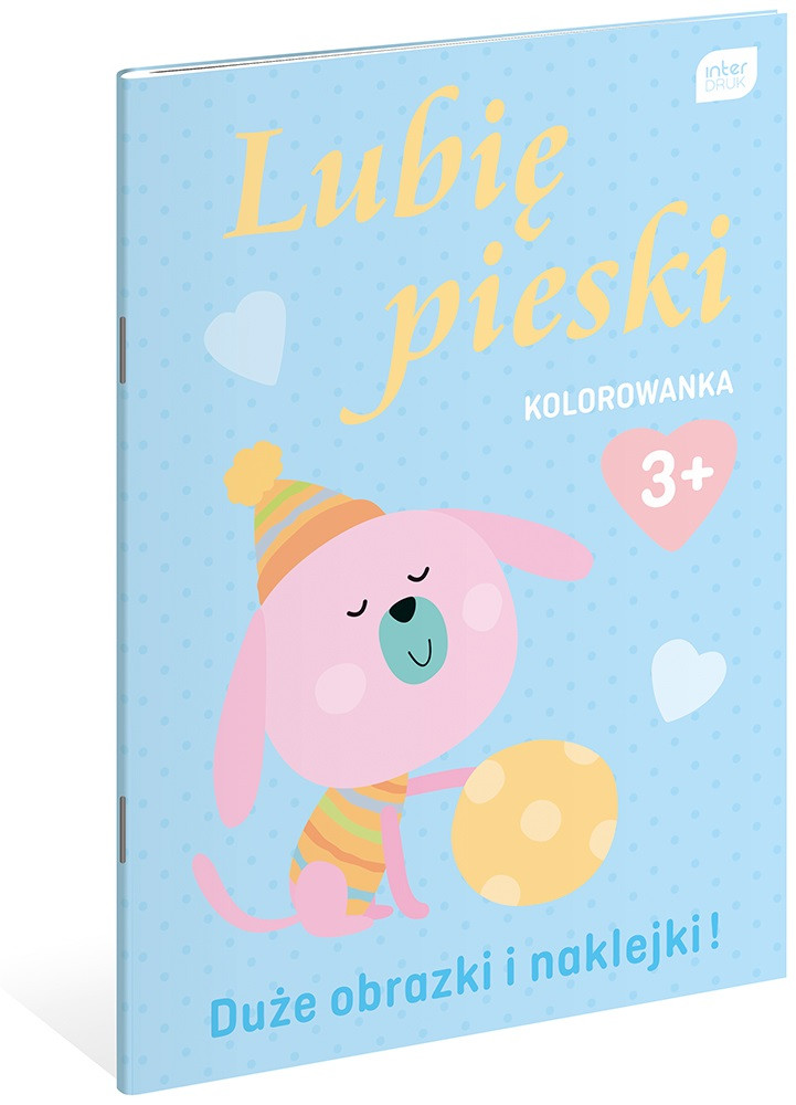 Kolorowanka A4 16k. z naklejkami LUBIĘ  Interdruk